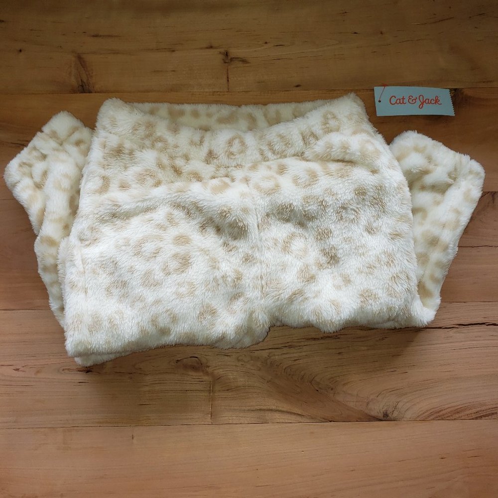 Girls Leopard Print Sherpa Pants